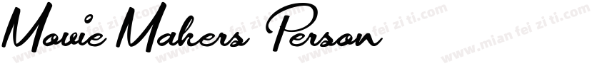 Movie Makers Person字体转换